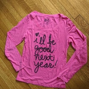 I'll be good next year Long Sleeve Shirt Holiday